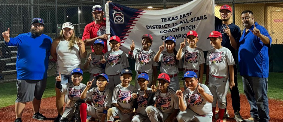 2025 Texas East District Coach Pitch All Stars Champions
